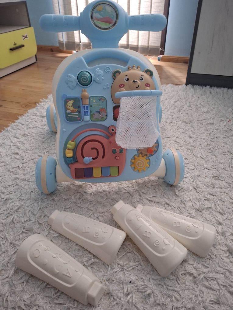 Уокър за бебе CHIPOLINO Мече 3в1, син