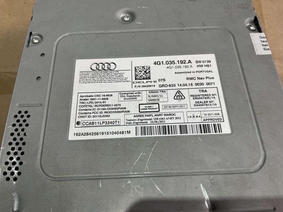 Unitate multimedia / modul navigatie Audi A6 C7 A7 4G