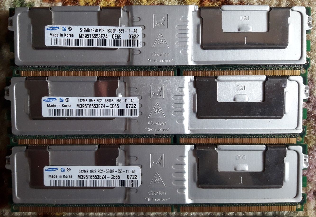 Memorii server DDR2 PC2-5300F - 2GB, 1GB, 512MB