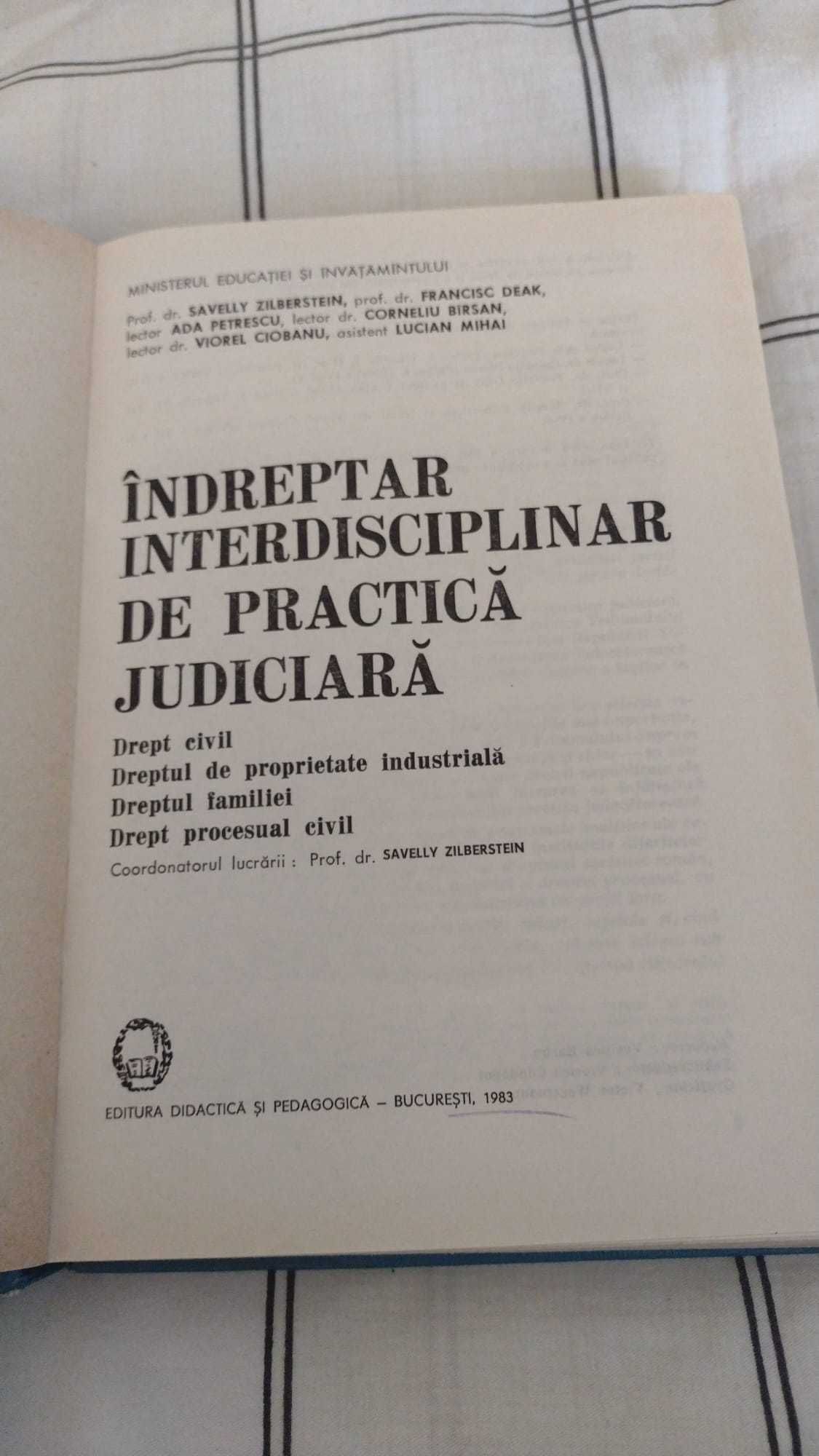 Savelly Zilberstein - Indreptar interdisciplinar de practica judiciara