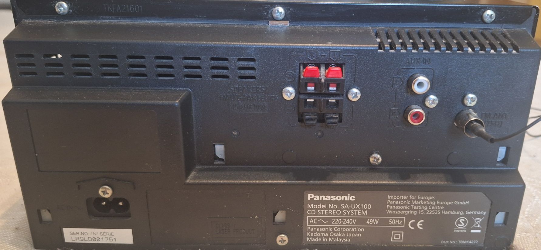 Panasonic SA-UX100