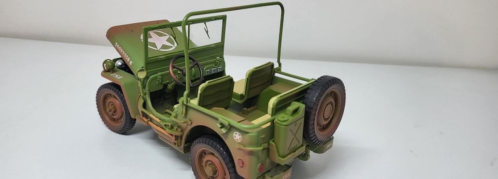 Machetă Willys jeep 1/18