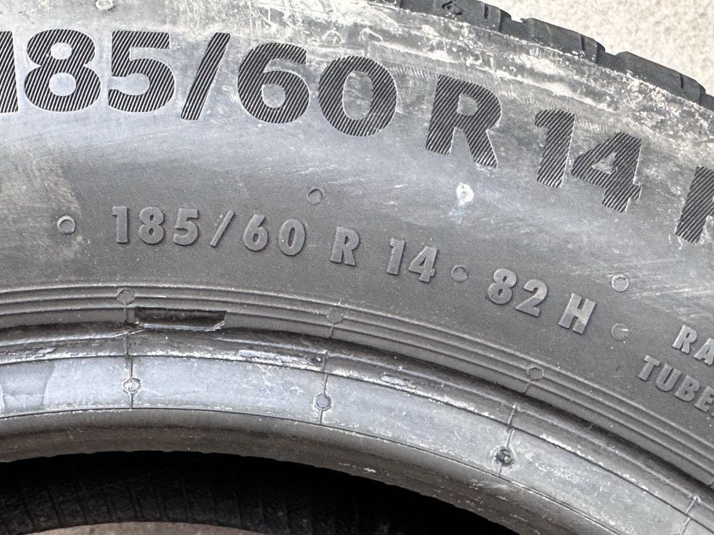 185/60/R14 Continental EcoContact6 4бр летни dot2019 4-5мм