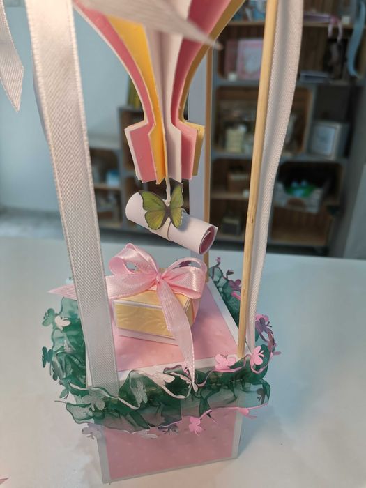 Покана за  кръстник балон или бебешка визитка