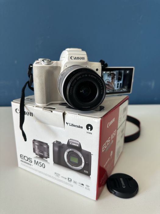 Canon EOS M50 Mirrorless 24 MP APSC, 4 K, kit cu obiectiv EF-M 15-45 m