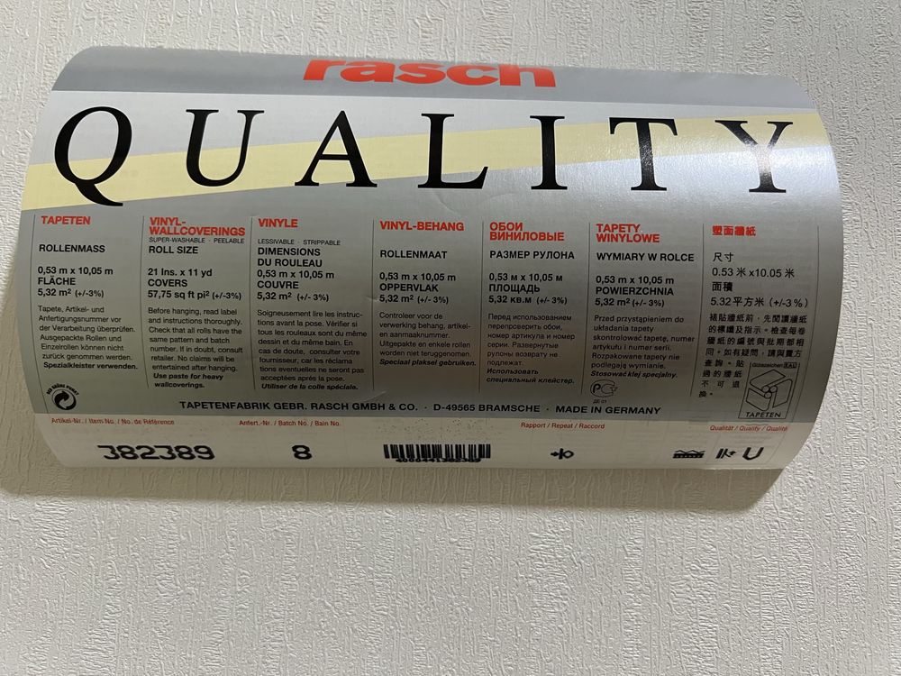 Set 8 roleTapet vinilic Rasch – Calitate premium, Made in Germany