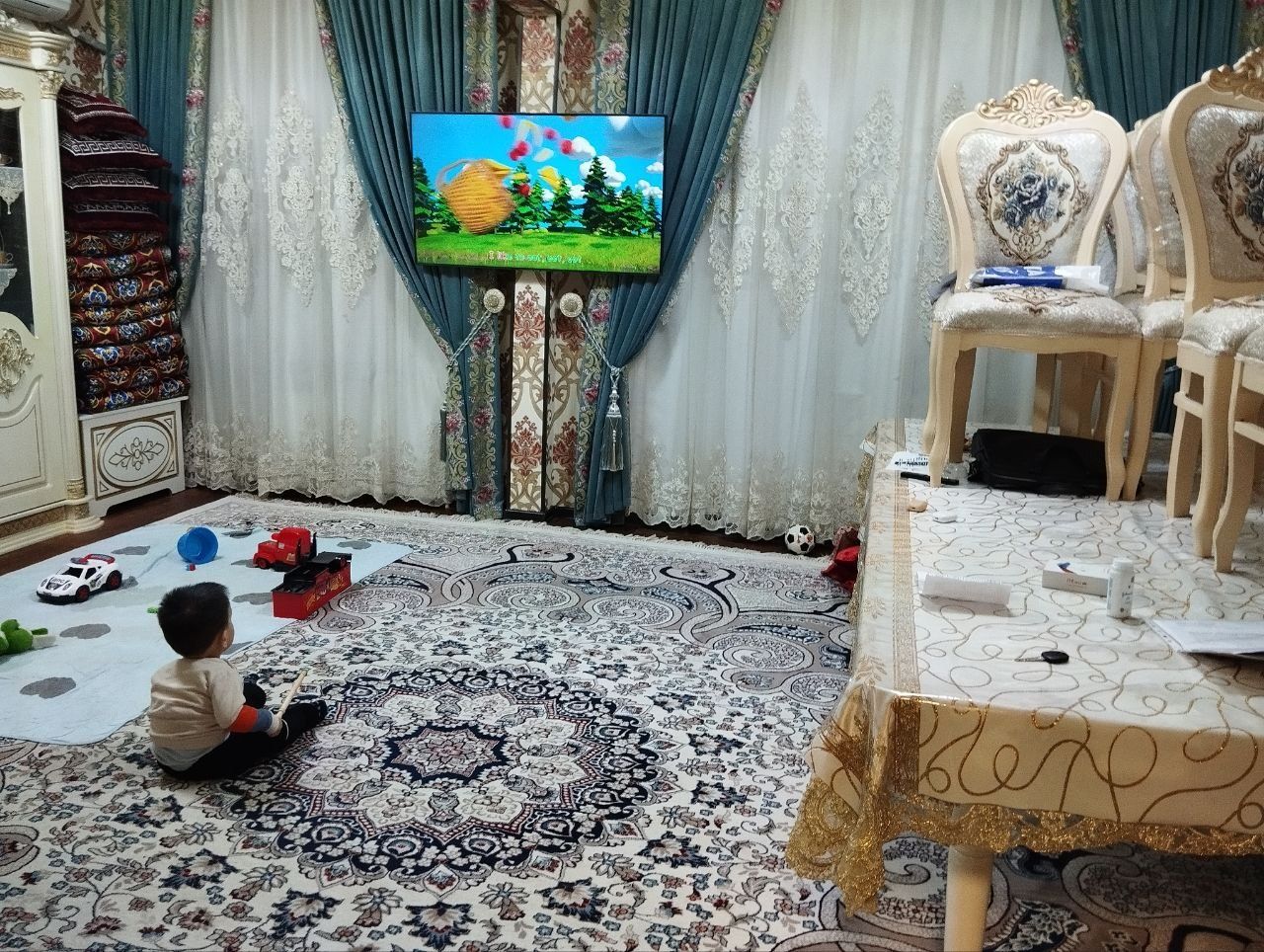 4 xonali uy sergeli qo'yliq 6 massiv