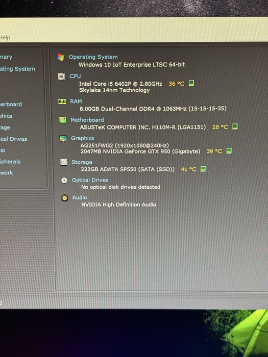 Unitate Asus Office i5, GTX 950