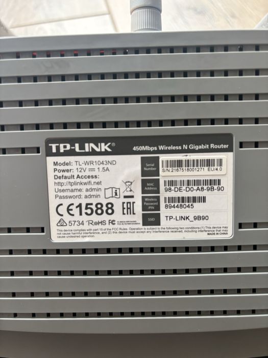 Router Gigabit Wireless N 450Mbps