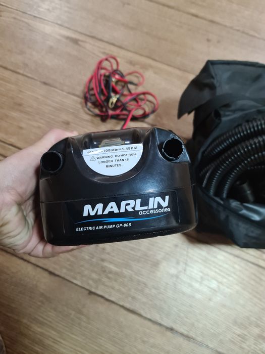Электрический насос Marlin GP-80S для лодок пвх, сапбордов, матрасов