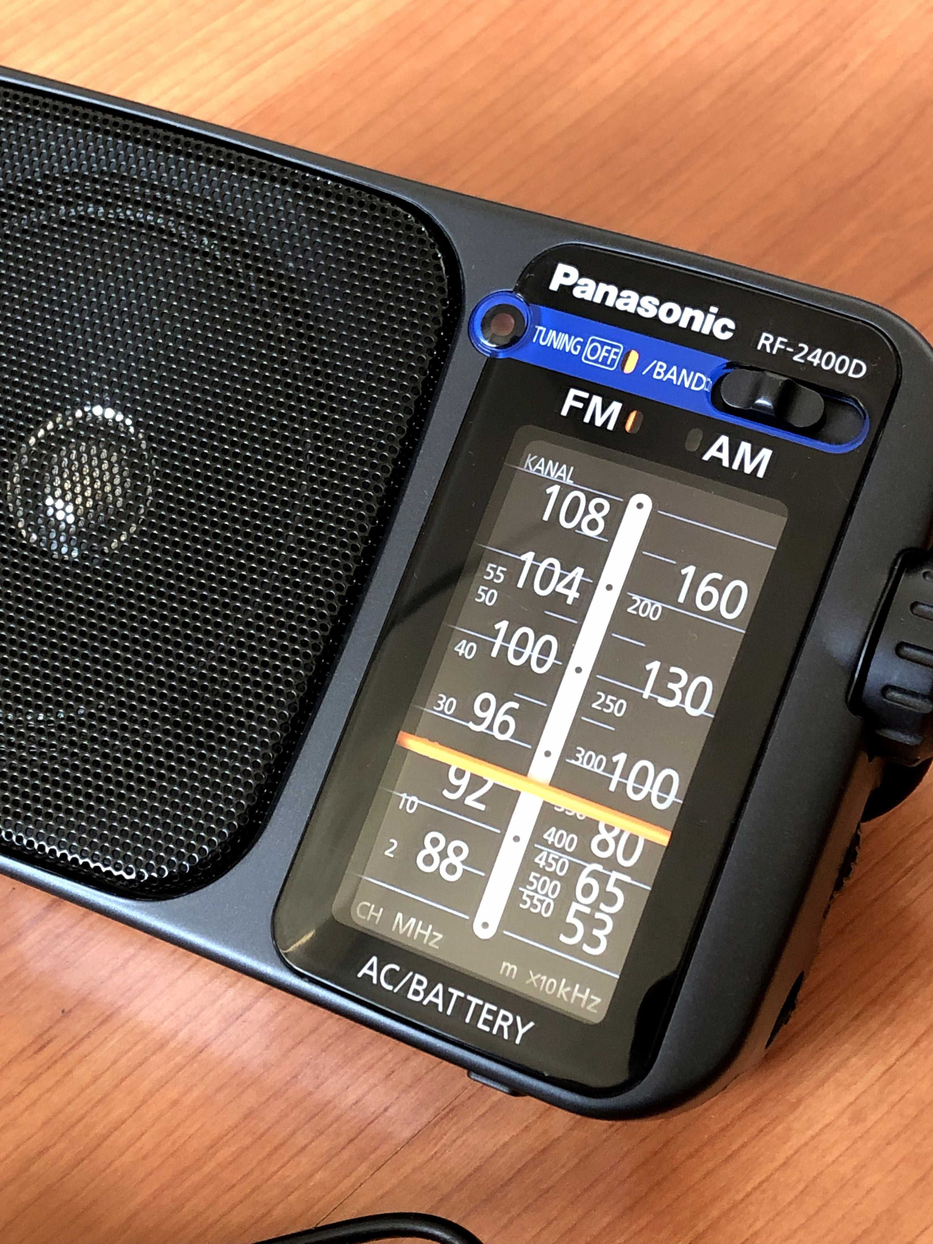 Radio portabil PANASONIC RF-2400DEG-K, AM, FM, negru