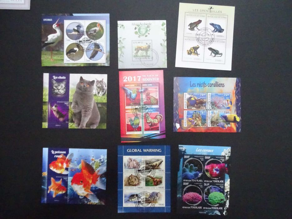 50 colite stampilate , timbre tematice Fauna/Animale (Lot 3104)