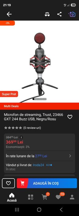 Vand microfoane Gaming/Streaming