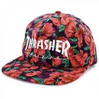 Thrasher Cap  Mag Logo Snapback Pink Floral шапка скейтборд
