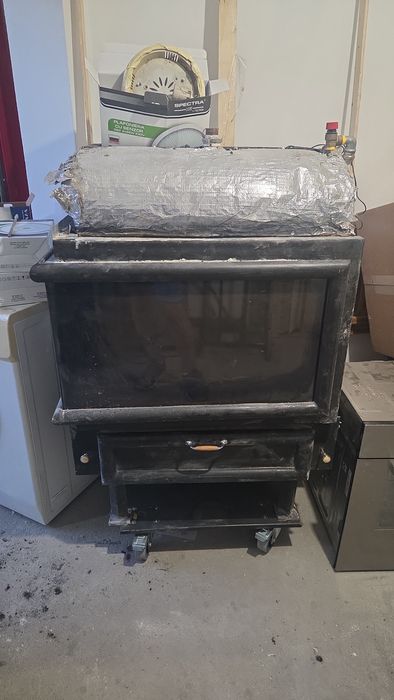 Камина за вграждане с водна и въздушна риза