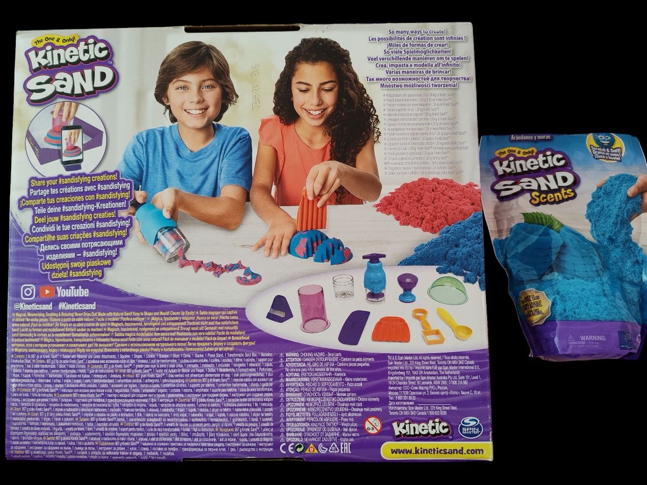 Комплект Kinetic Sand - Мега аксесоари + пакет пясък. Несъхнещ