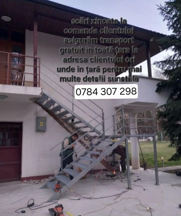 Confectionam scarii metalice zincate exterioare și pentru incendii , p