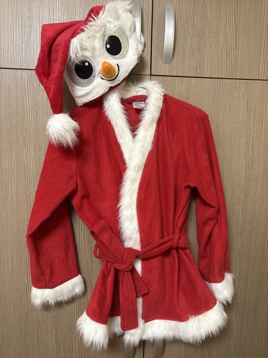 Halat de Craciun 134-140 cm cu caciulita