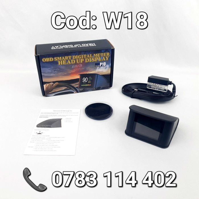 Diagniza-P10 OBD Head-Up Display-Instrument/Bord digital Pt Masina-W18