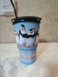 Фен чаша,, Пингвините от Мадагаскар,, - пластмаса за многокр. употреба
