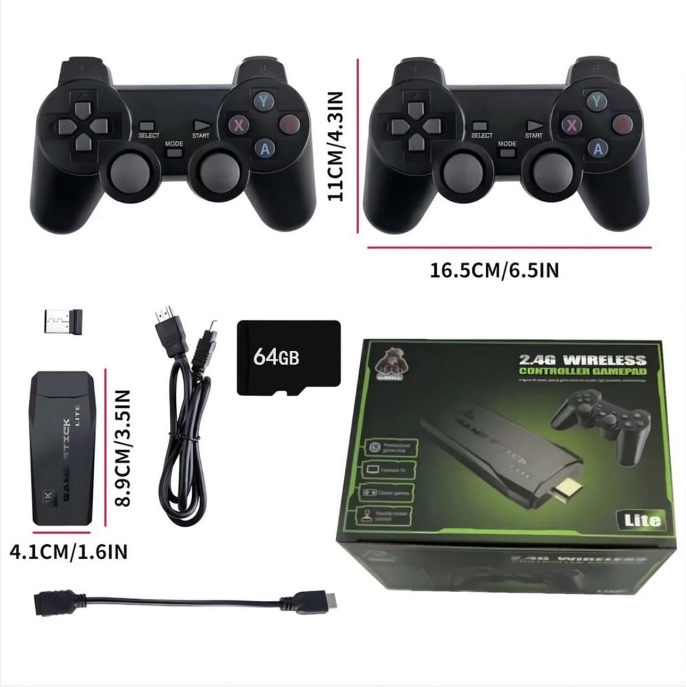 Ретро конзола във флашка 10000 в 1 / Retro Game Stick