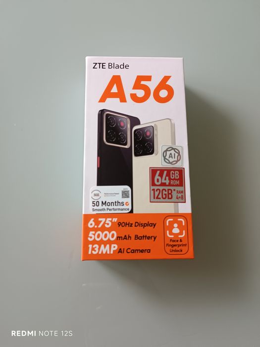 Smartphone ZTE Blade A56 4GB 64GB 6.75" Black