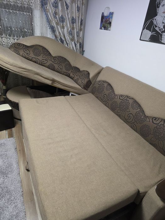 Colțar tapițat extesnibil 300 × 150 cm