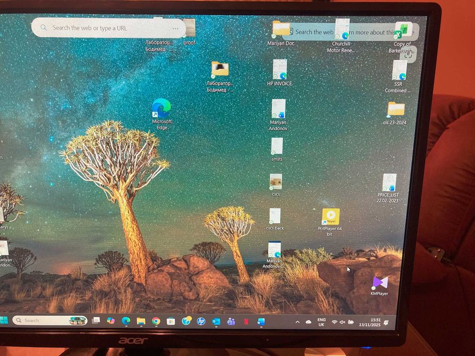 Монитор LED Acer 27", Full HD, HDMI, DVI, Черен, S271HL