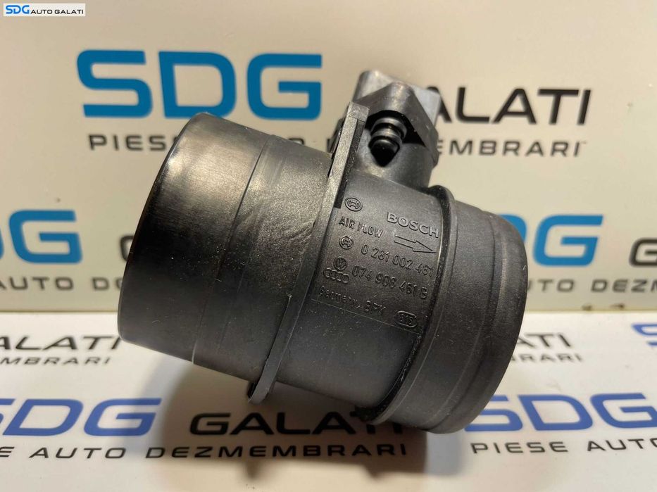 Debitmetru Aer Volkswagen Jetta 2.0 TDI AZV BKD BMM BMN 2005 - 2011 Cod 074906461B 0281002461 [2168]