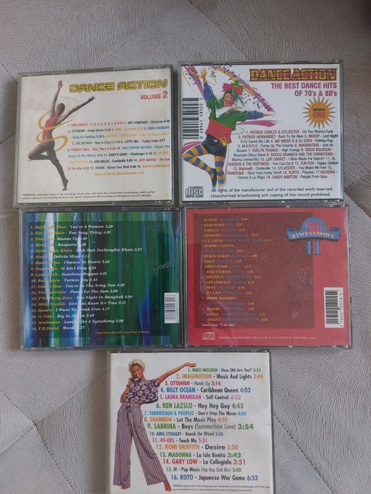 Lot de 5 cd uri cu hiturile anilor 80
