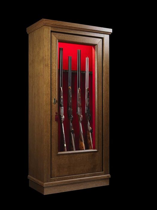 Dulap 12 arme cu vitrina si compartiment pentru munitie Elegance