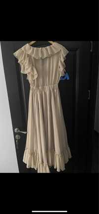 Rochie voal crem 36