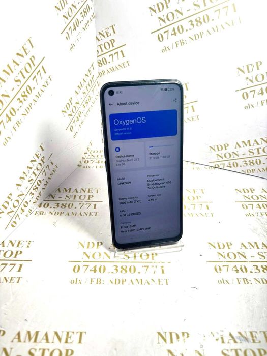 NDP Amanet Calea Mosilor 298 ONEPLUS NORD CE 2 LITE ( 42642)