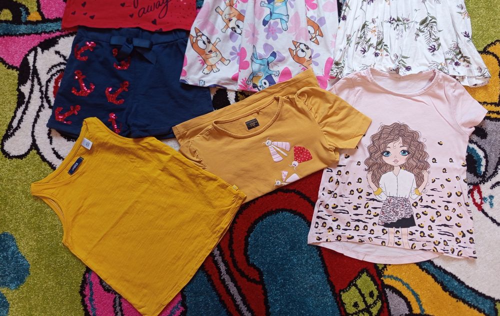 Летни дрехи за момиче 3-4 години (с ръст 98-104 см.)