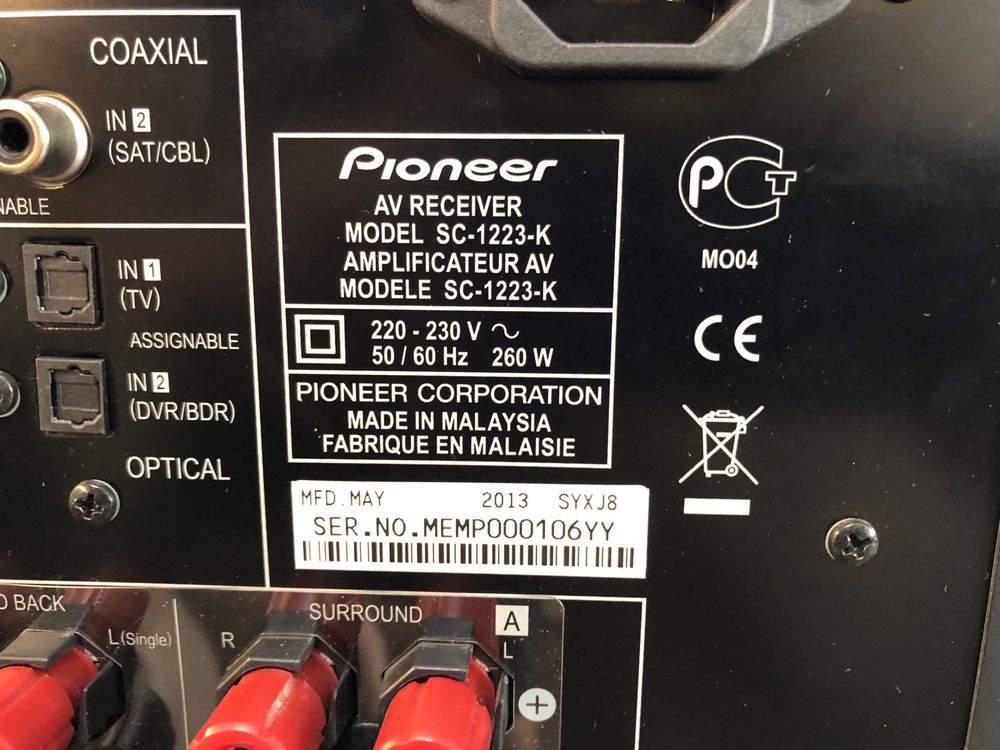 Pioneer SC-1223 resiver