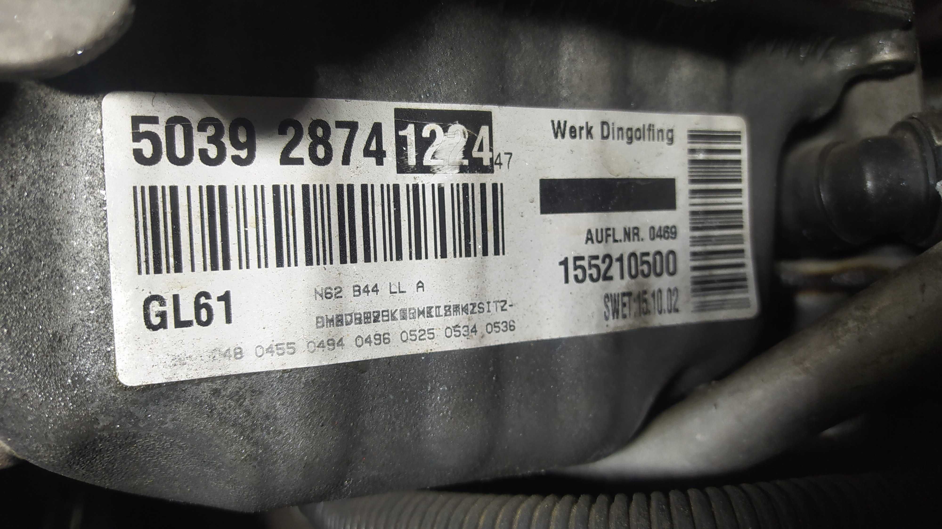 Двигатель N62 4.4 N62B44 BMW E65 E66 745
