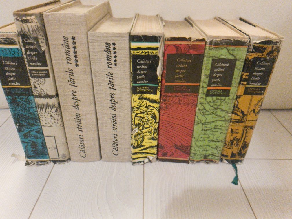 Set Calatori straini despre Tarile Romane 8 volume (1968-1983),complet