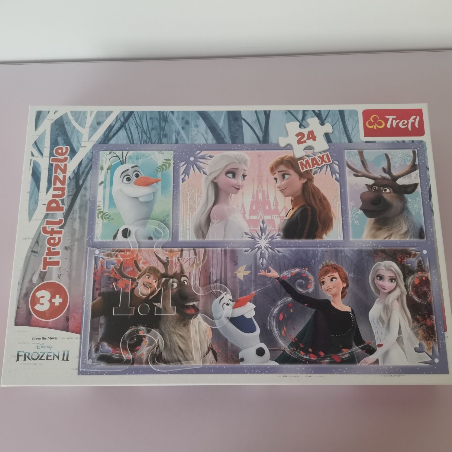 Puzzle 24 piese, Trefl Maxi, O lume plina de magie, Disney Frozen 2