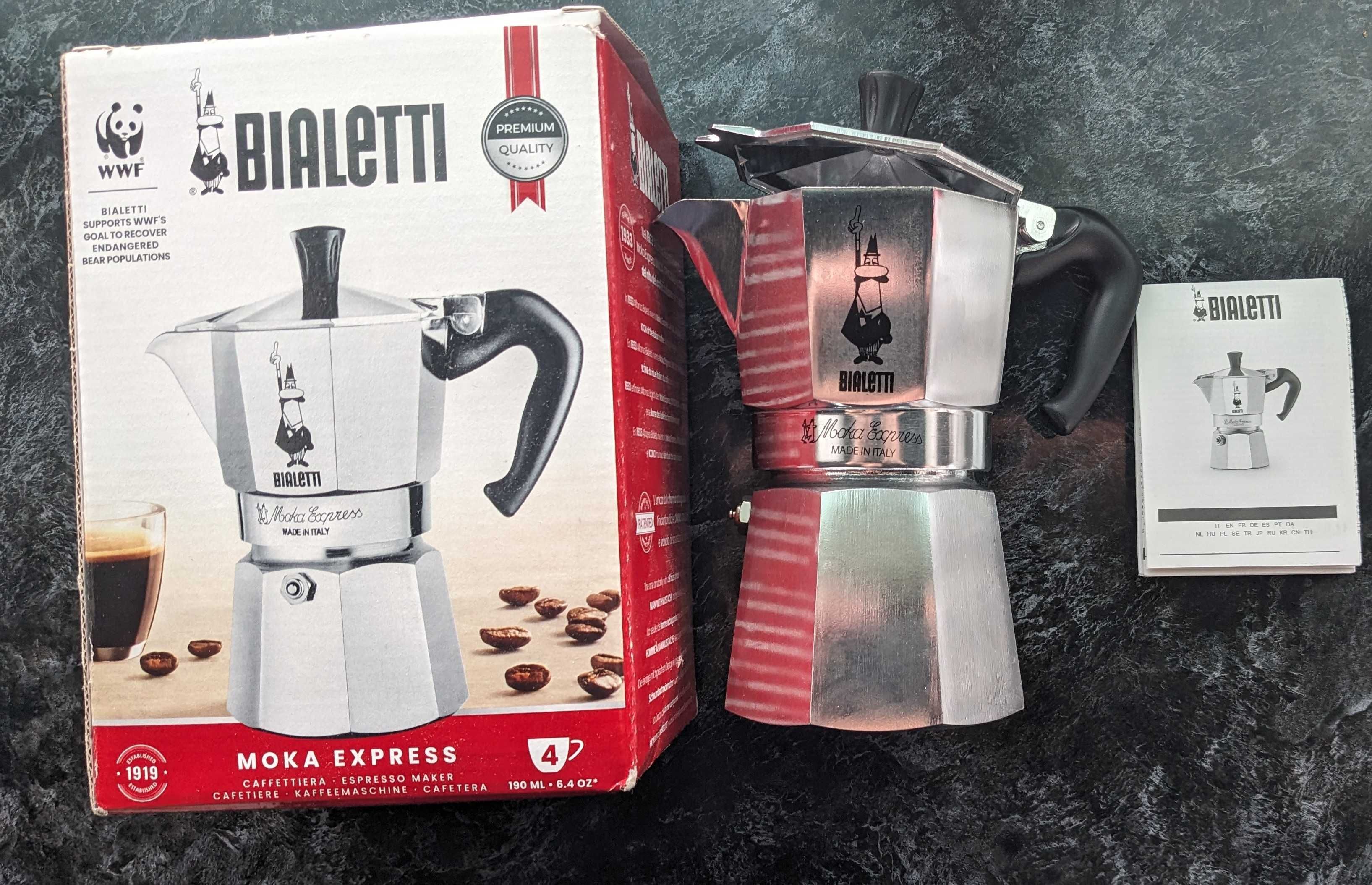 Гейзерная кофеварка Bialetti Moka Express на 4 чашки