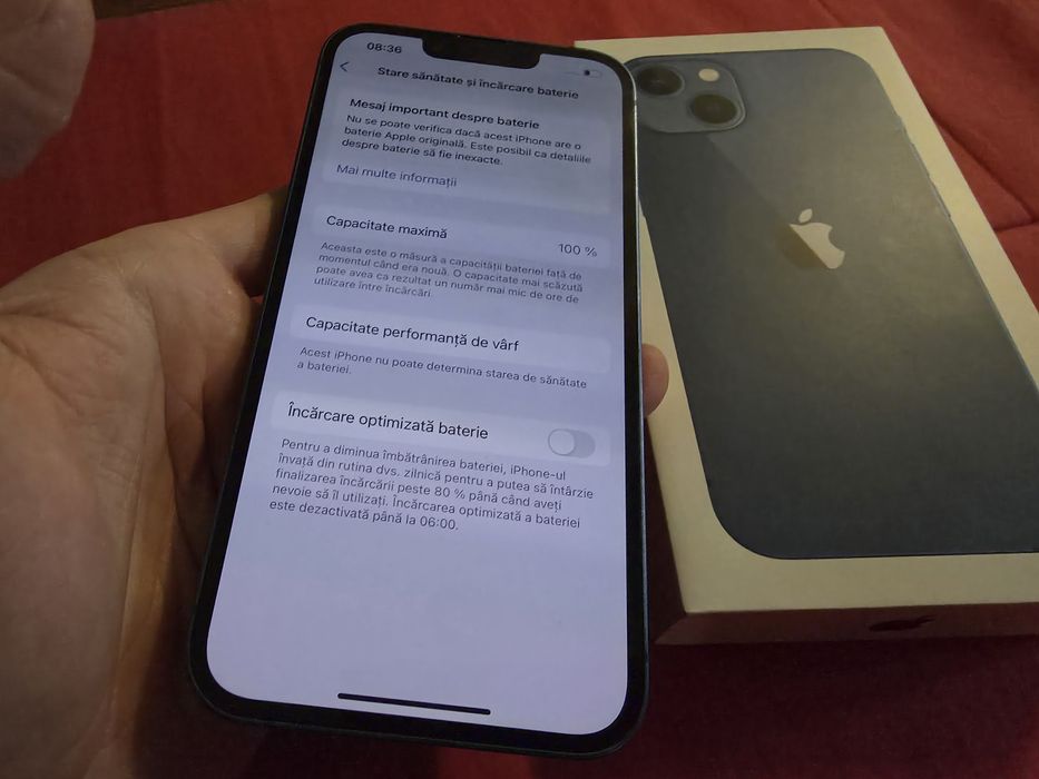 -Iphone 13, ca Nou, 128Gb, 6Ram, Blue, bat: 100%, ireprosabil, nici un