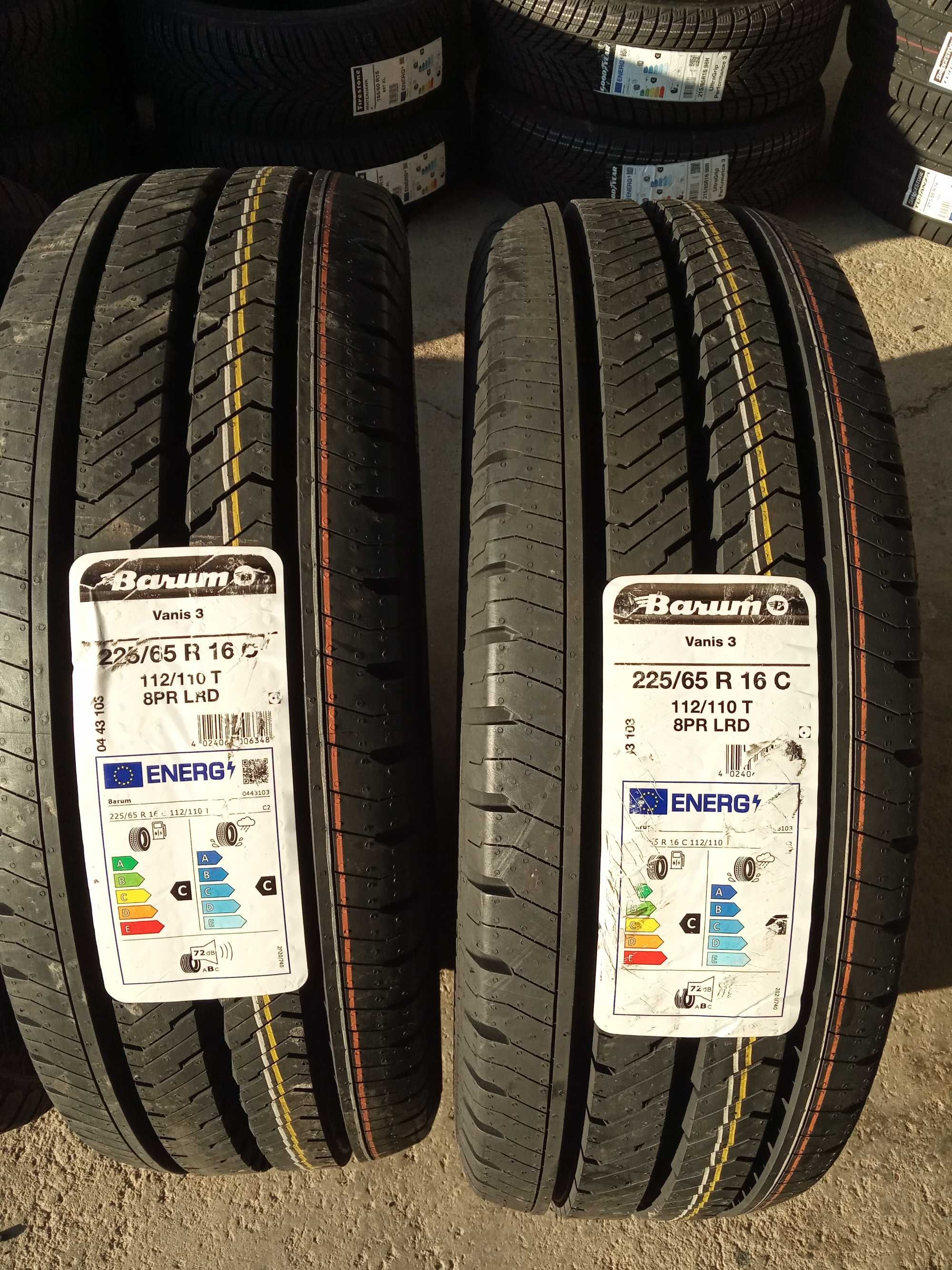 Нови летни бусови гуми 225/65R16C Barum Vanis3 112/110T 204лв. с ДДС