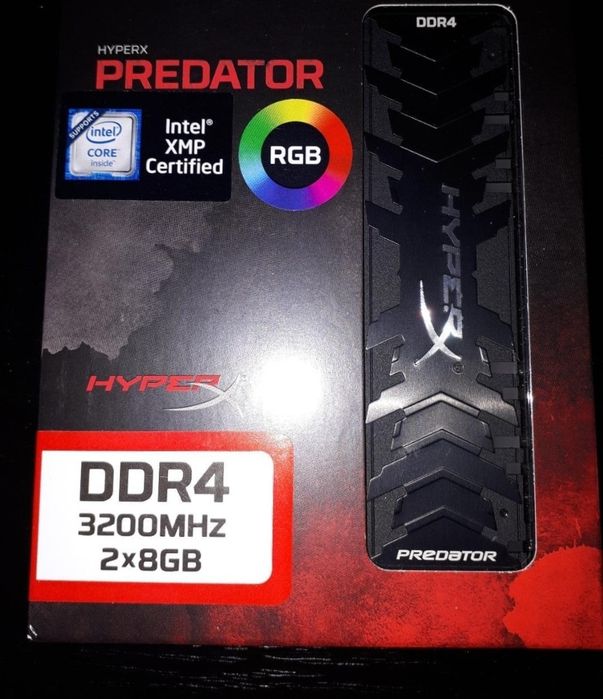 16GB RAM DDR4 3200MHz RGB Hyper X PREDATOR Full Box