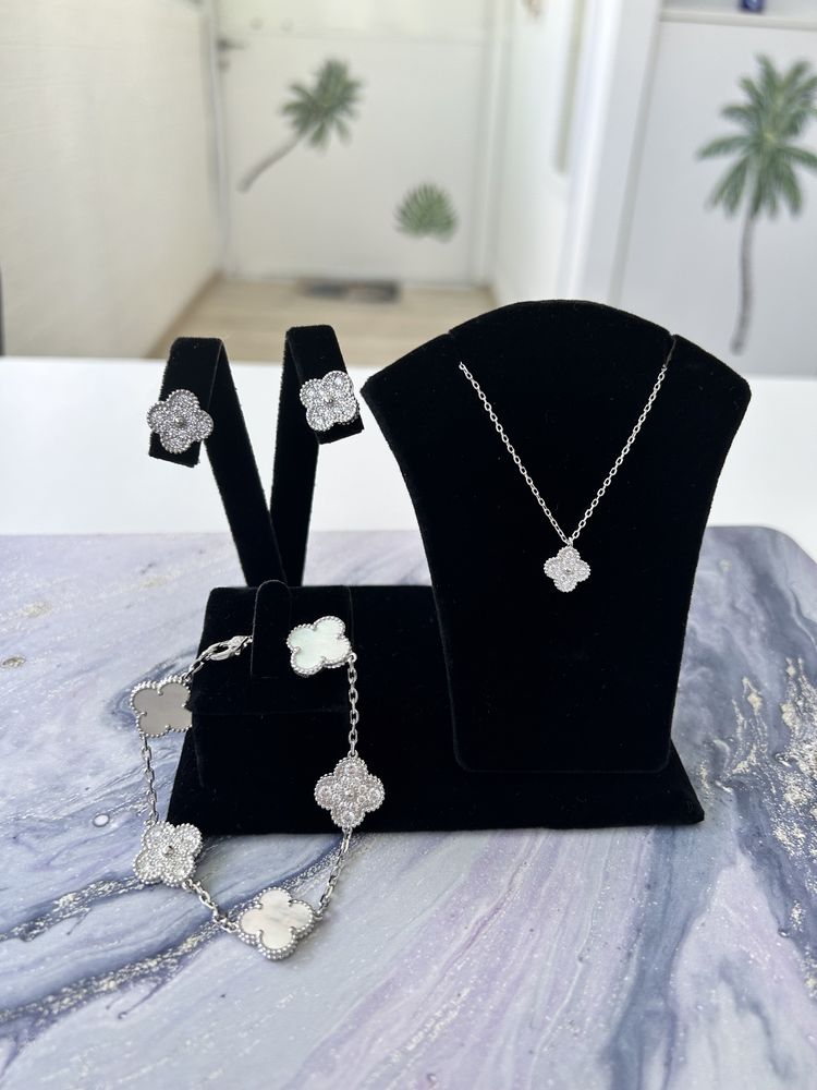 Set Bijuterii Premium Van Cleef Diamond S925