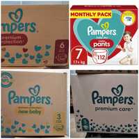 Pampers Premium размер 3, 5 и 6, гащи размер 7