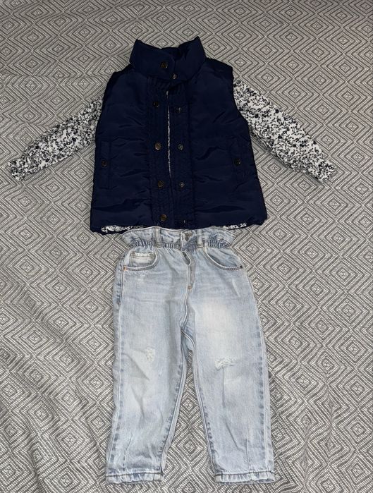 Комплект за момиче Mayoral и Zara