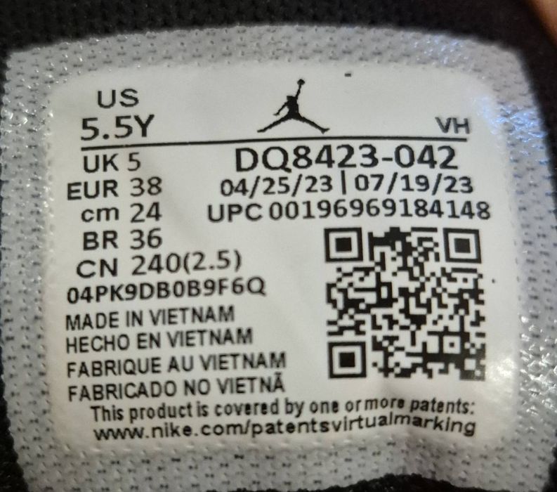 NIKE Air Jordan 1 Mid masura 38