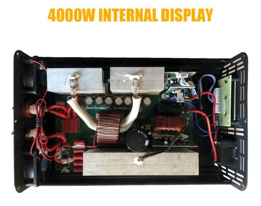 Чист синусоидален инвертор 4000W DC 12V/24V към AC 220V
