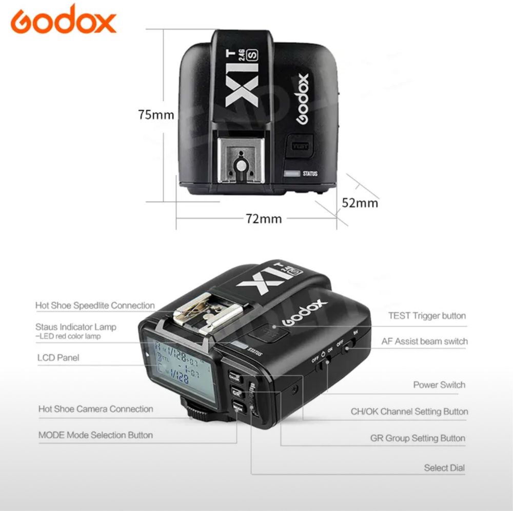 Синхронизатор Godox X1T для fujifilm