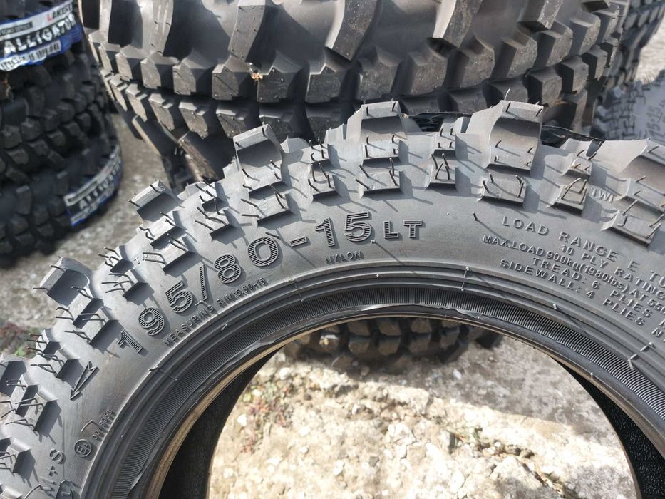 4бр.НОВИ гуми за кал ALLIGATOR 195/80/15 DOT2221-ЦЕНАТА Е ЗА БРОЙ