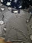 Tricou alb, negru, de la zara
